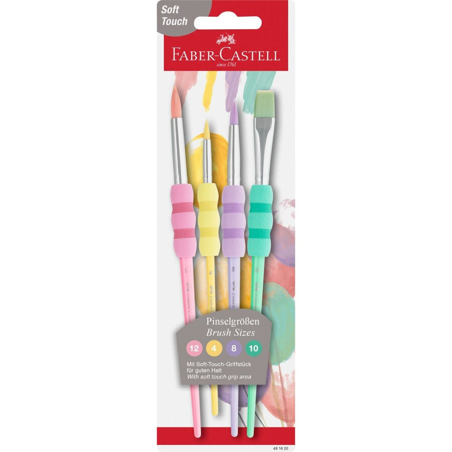 set pastelnih kistova soft touch