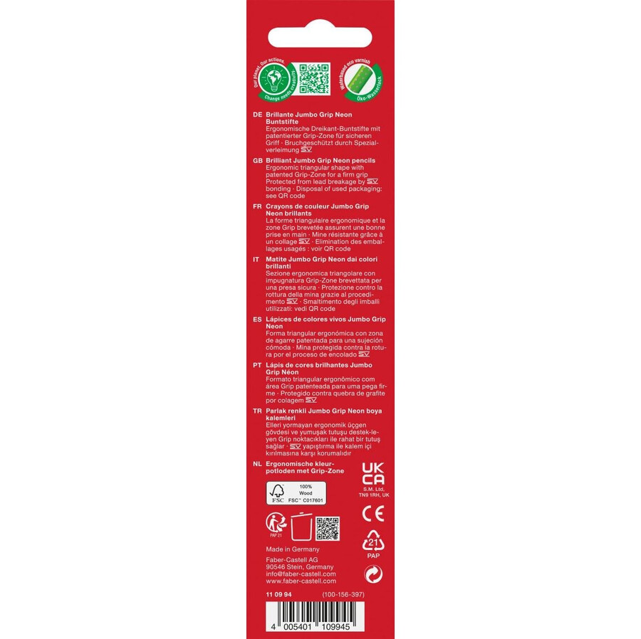 jumbo grip neonska olovka u boji