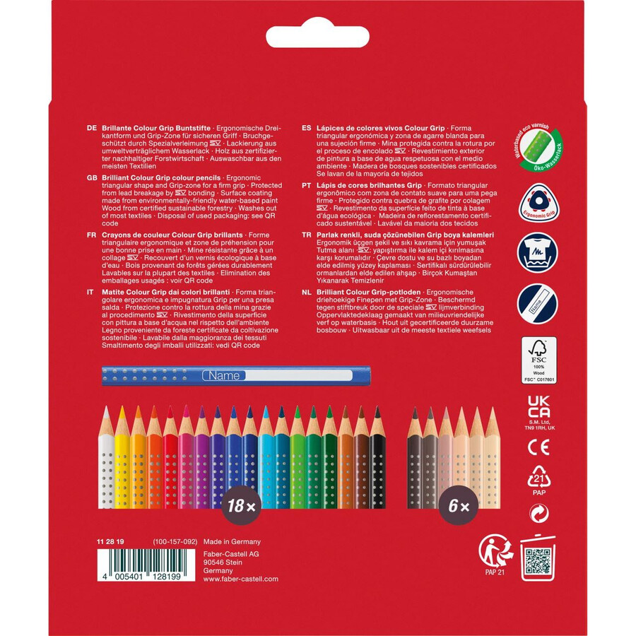 olovke u boji colour grip tonovi kože
