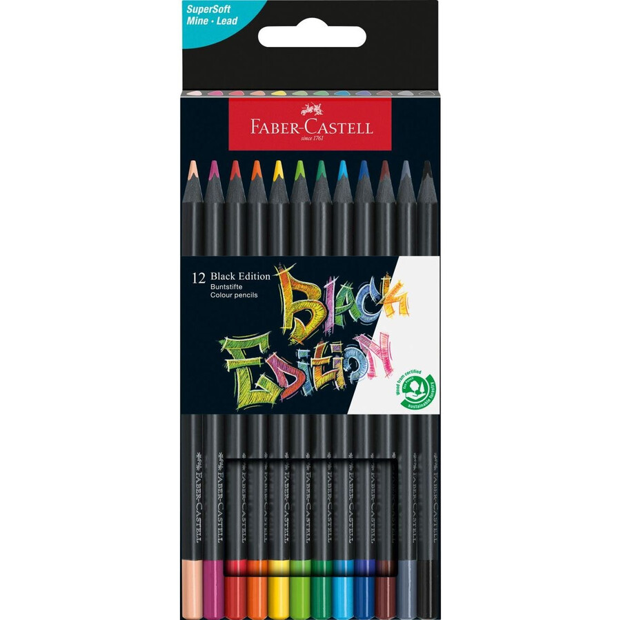 olovke u boji crnog izdanja