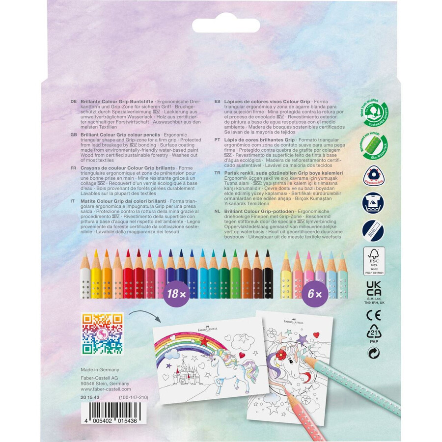olovke u boji colour grip jednorog