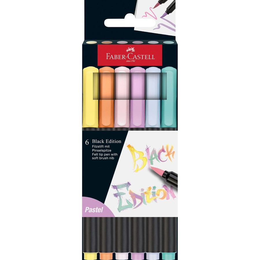 pastelna olovka s kistom black edition