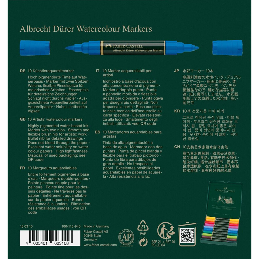 albrecht dürer akvarelni marker