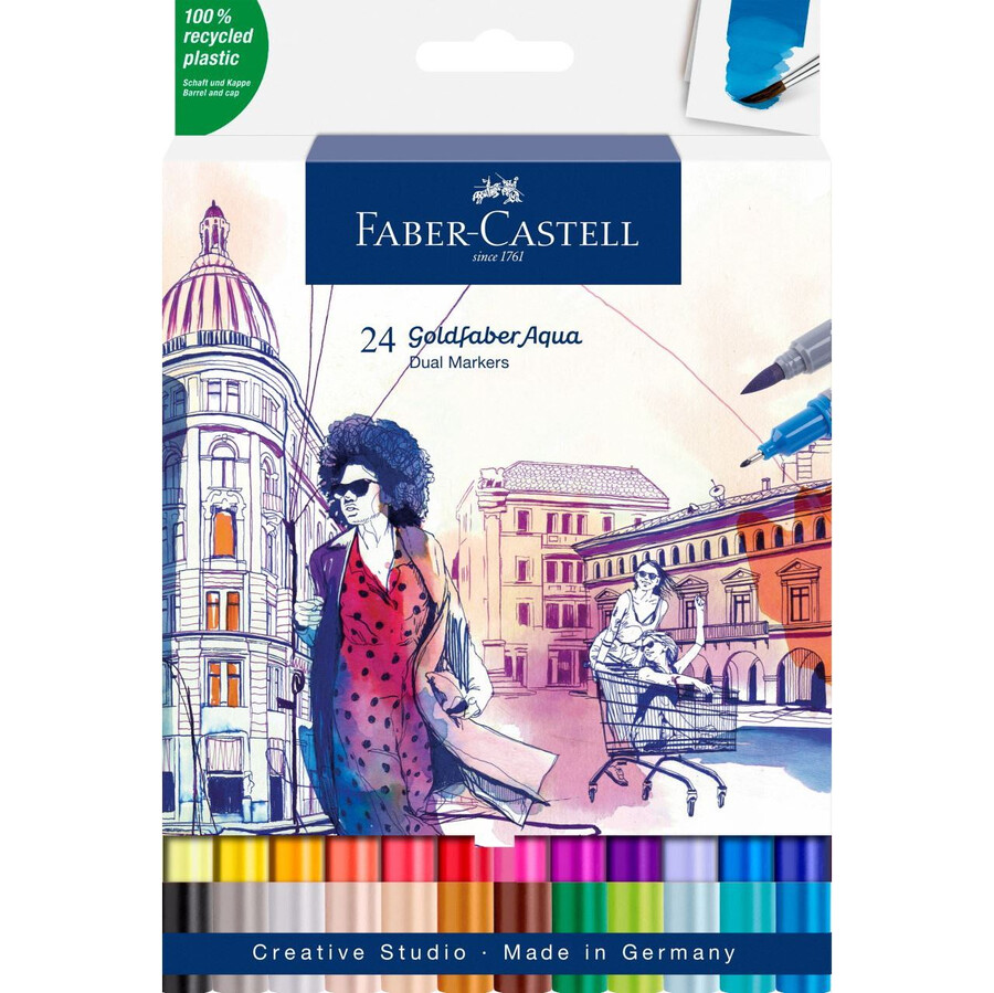 goldfaber aqua novčanik s dvostrukim markerom 24 komada