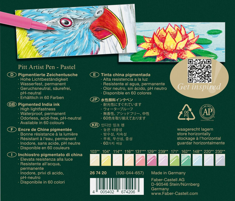 pitt artist pen brush indijska tinta