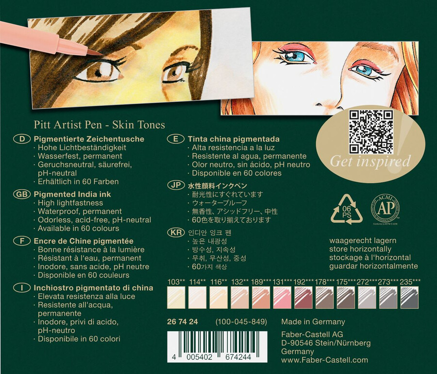 pitt artist pen brush indijska tinta