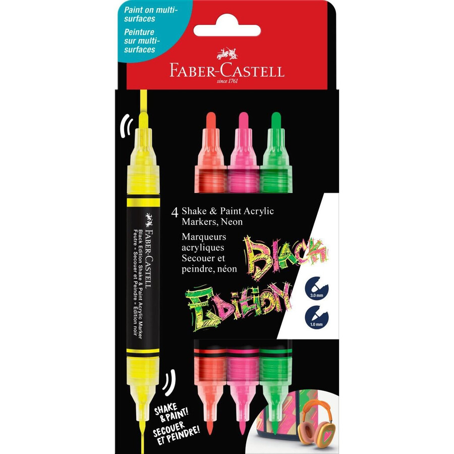 akrilni marker black edition shakepaint neon