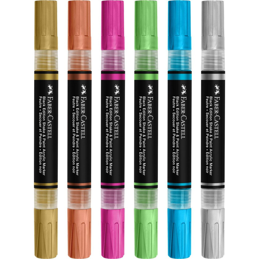 metalni akrilni marker black edition shakepaint