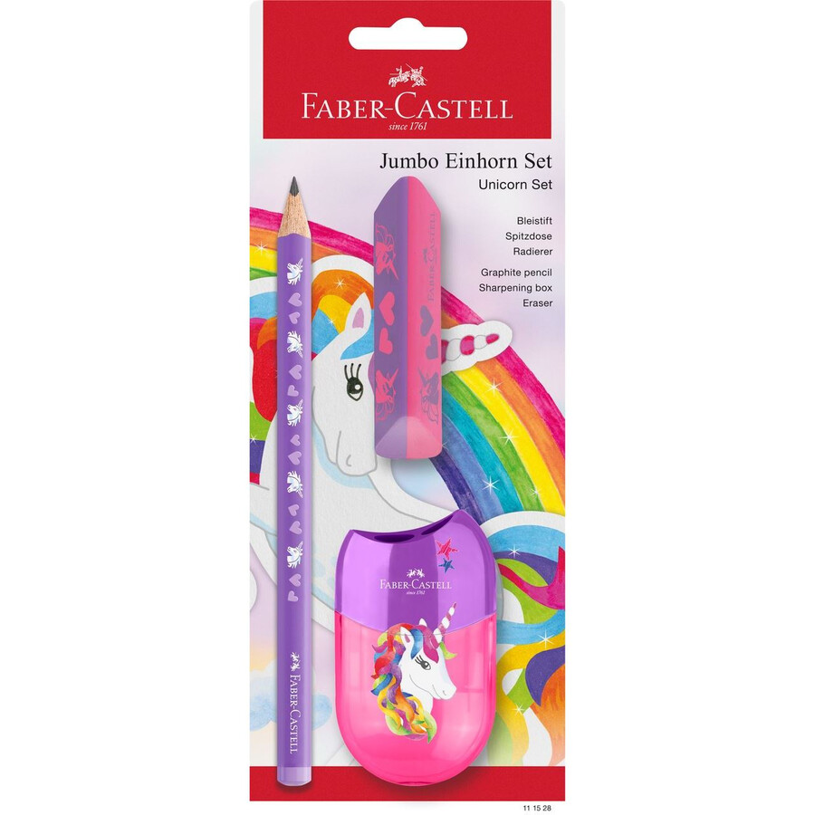 set olovaka unicorn jumbo grafitna olovka i pribor