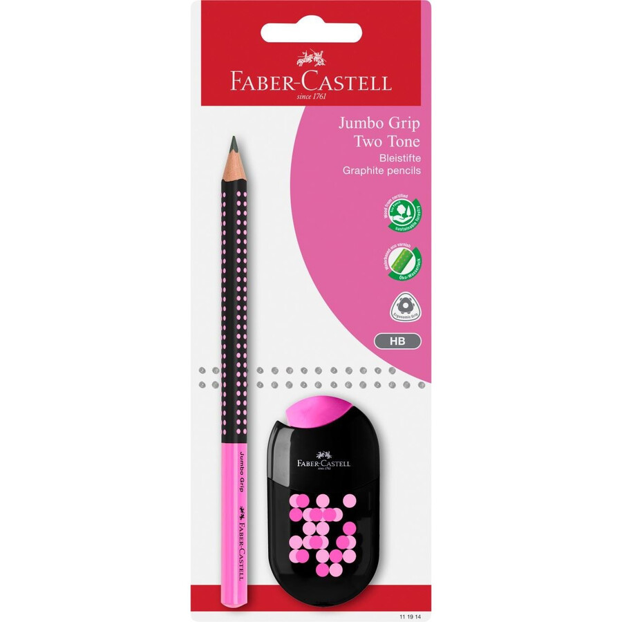 set dvobojnih grafitnih olovaka jumbo grip