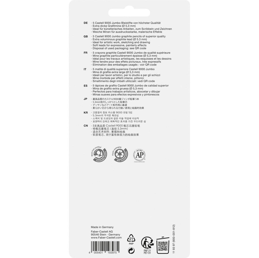 castell 9000 jumbo grafitna olovka