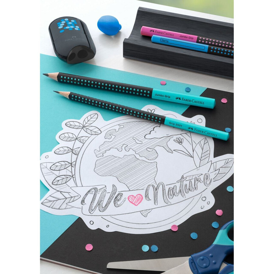 jumbo grip dvobojna grafitna olovka
