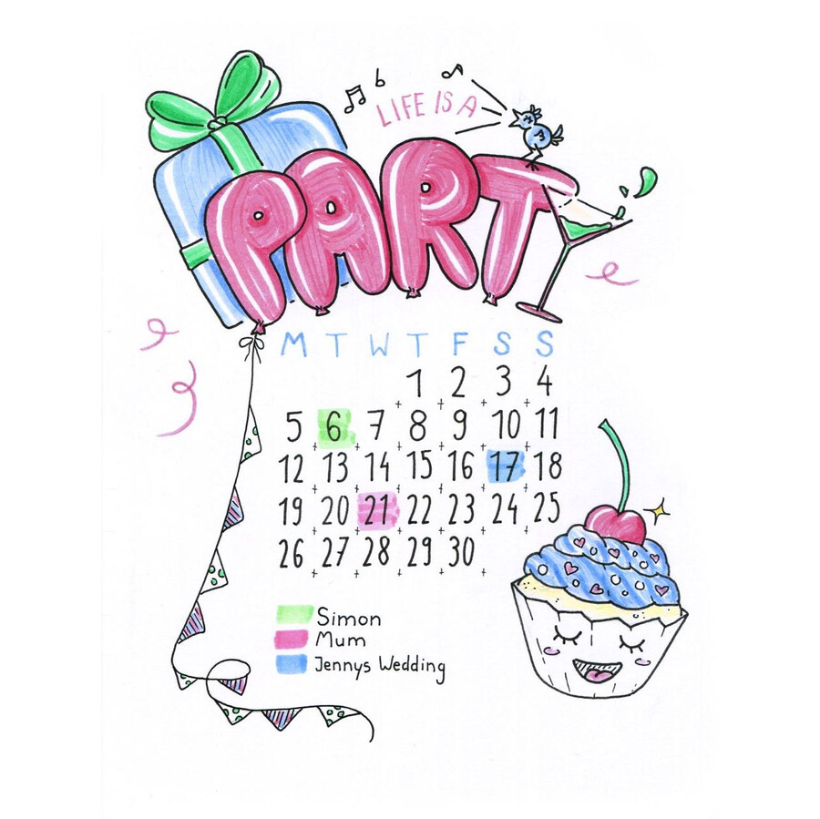 početni set za bullet journaling